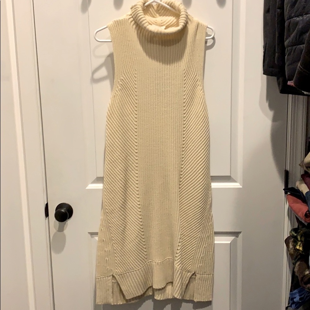 Women’s Sleeveless Turtleneck Sweater Dress